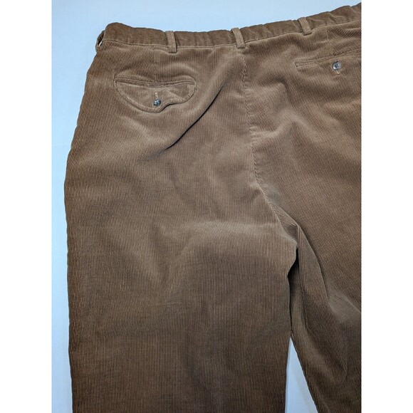 Vtg Polo Ralph Lauren Pants Mens 38x29 -Hemmed- Dark Brown Corduroy Trousers 90s - Picture 8 of 16